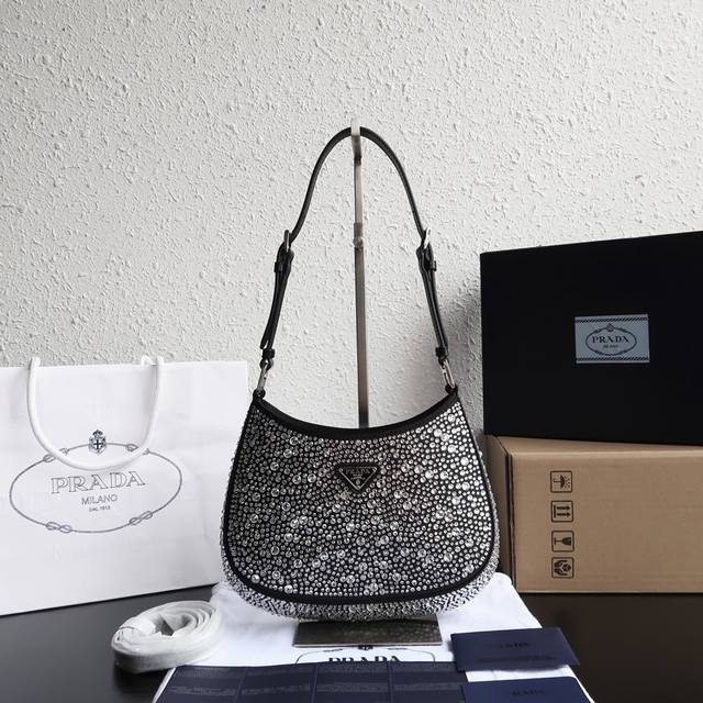 Top original Starry Gypsophila Underarm Bag 1Bc169 Made of imported rhinestones