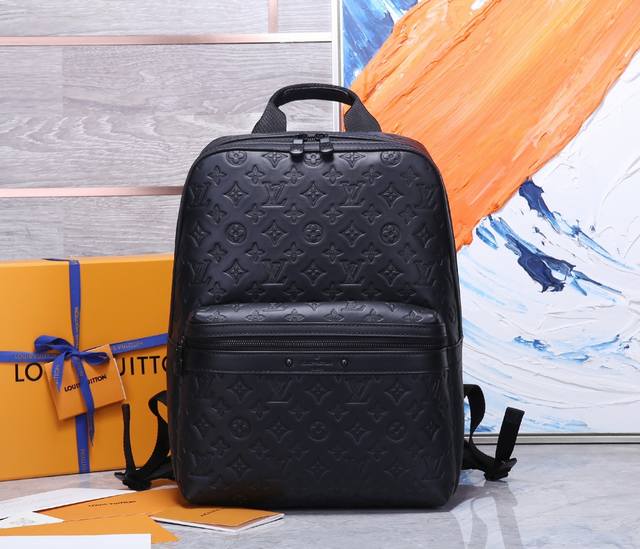 Top-grade original Sprinter backpack with soft Monogram Shadow leather as the b