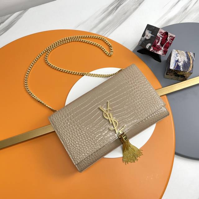 24# Original apricot gold buckle + Kate crocodile pattern is coming, it is compa