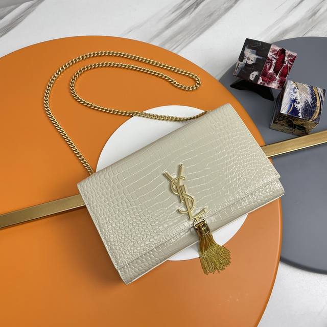 24# Original white gold buckle + Kate crocodile pattern is comparable to real cr