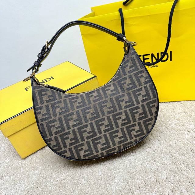 Graphy shoulder bag is shown in the picture with a small crescent shape, commonl
