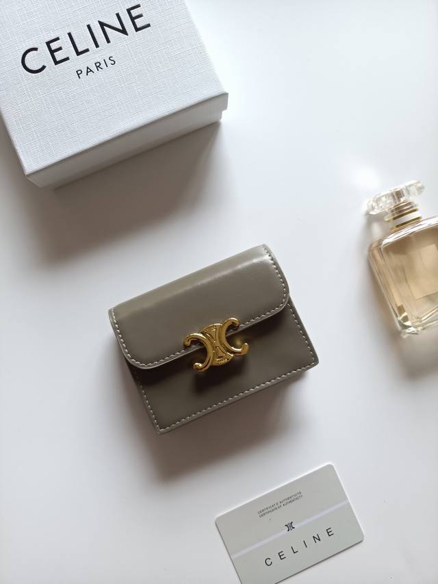 Celine new card holder, Triomphe business card holder, classic pattern large sur