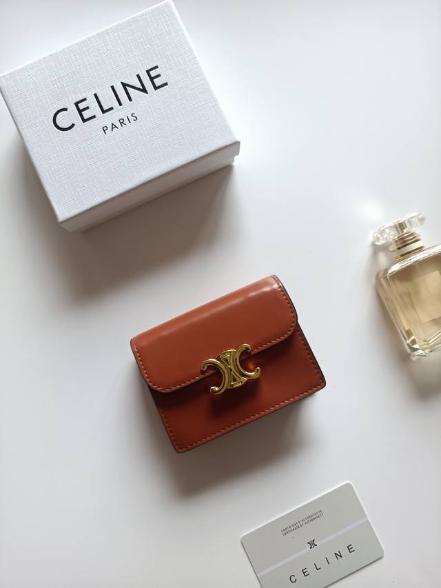 Celine new card holder, Triomphe business card holder, classic pattern large sur