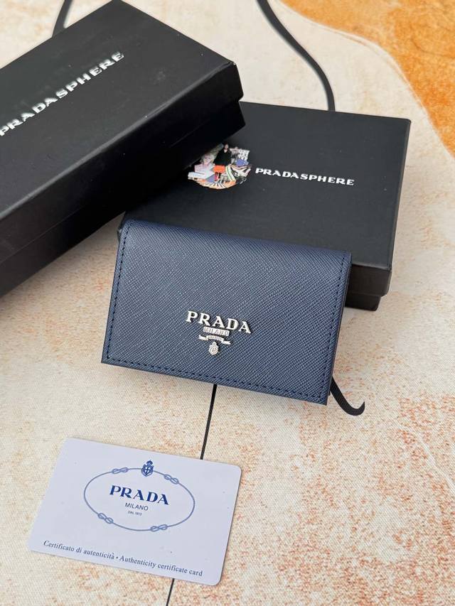 Prada popular men's card holder counter new style, official website synchronizat