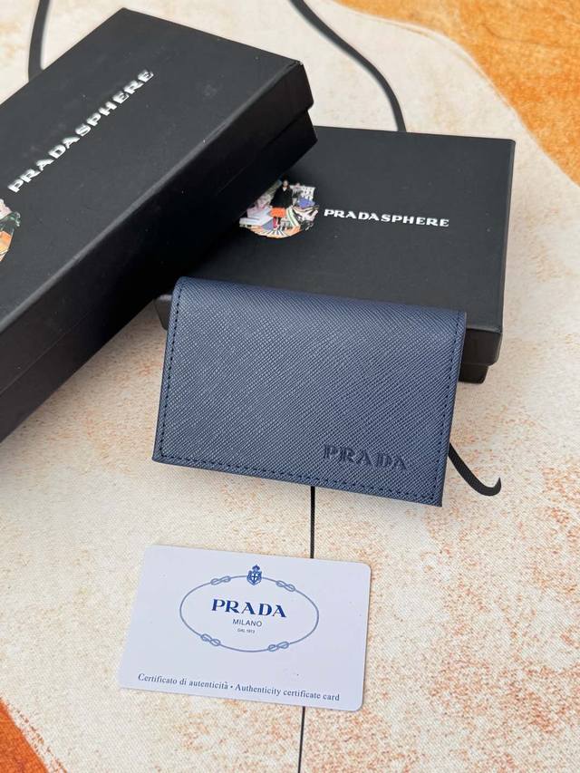 Prada popular men's card holder counter new style, official website synchronizat