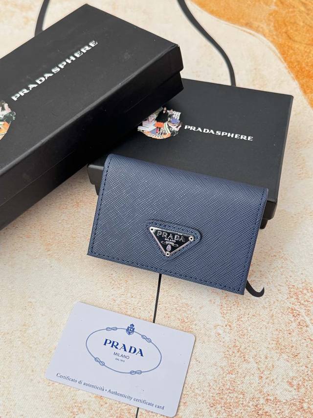 Prada popular men's card holder counter new style, official website synchronizat