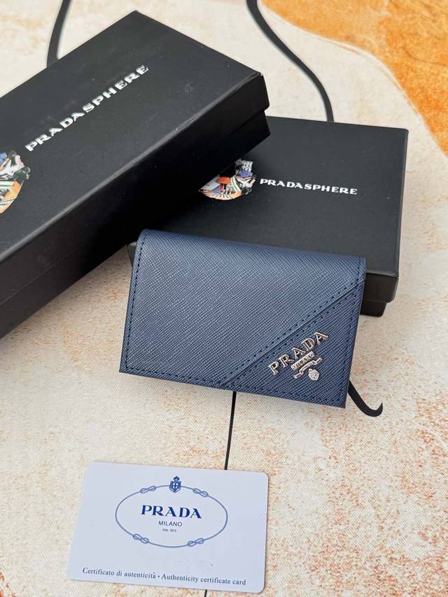 Prada popular men's card holder counter new style, official website synchronizat