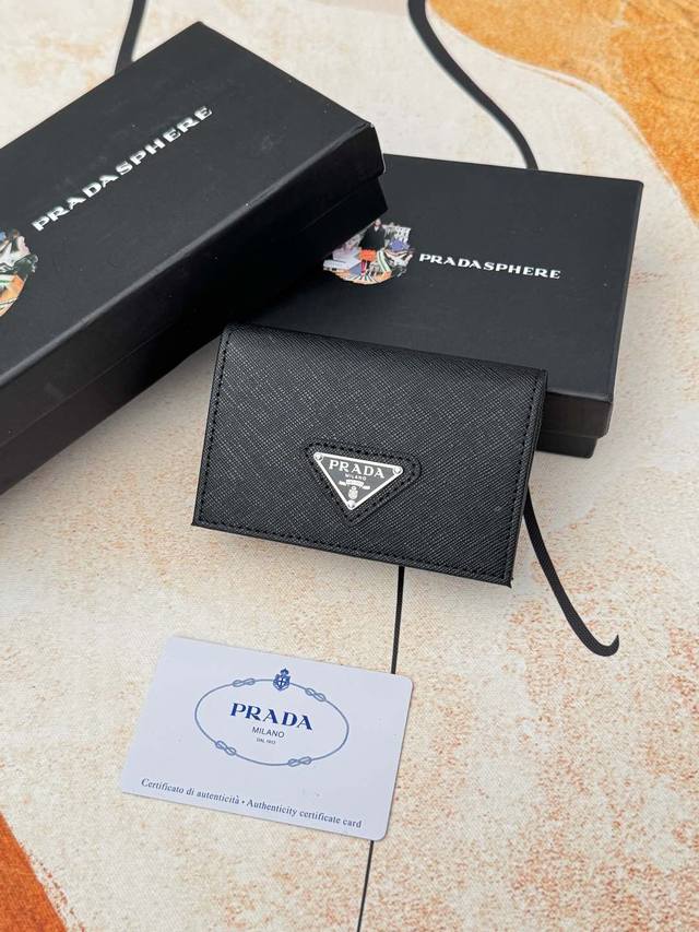 Prada popular men's card holder counter new style, official website synchronizat