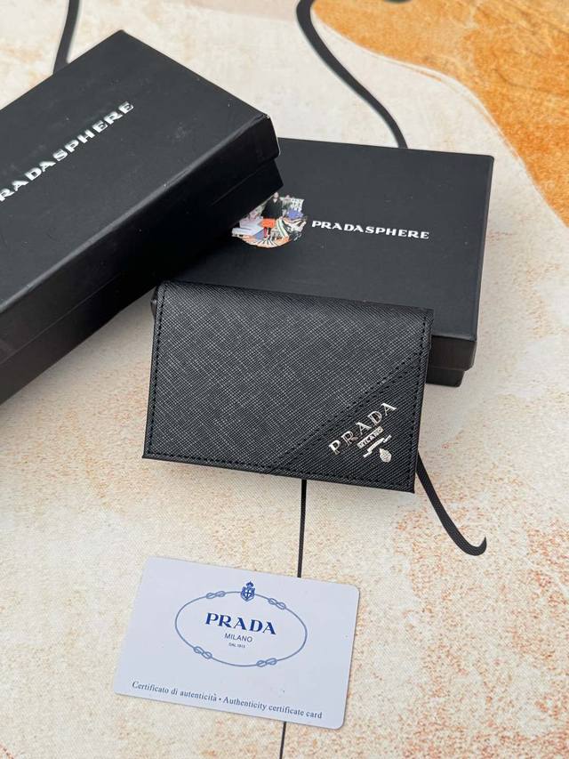 Prada popular men's card holder counter new style, official website synchronizat
