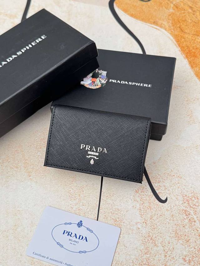 Prada popular men's card holder counter new style, official website synchronizat