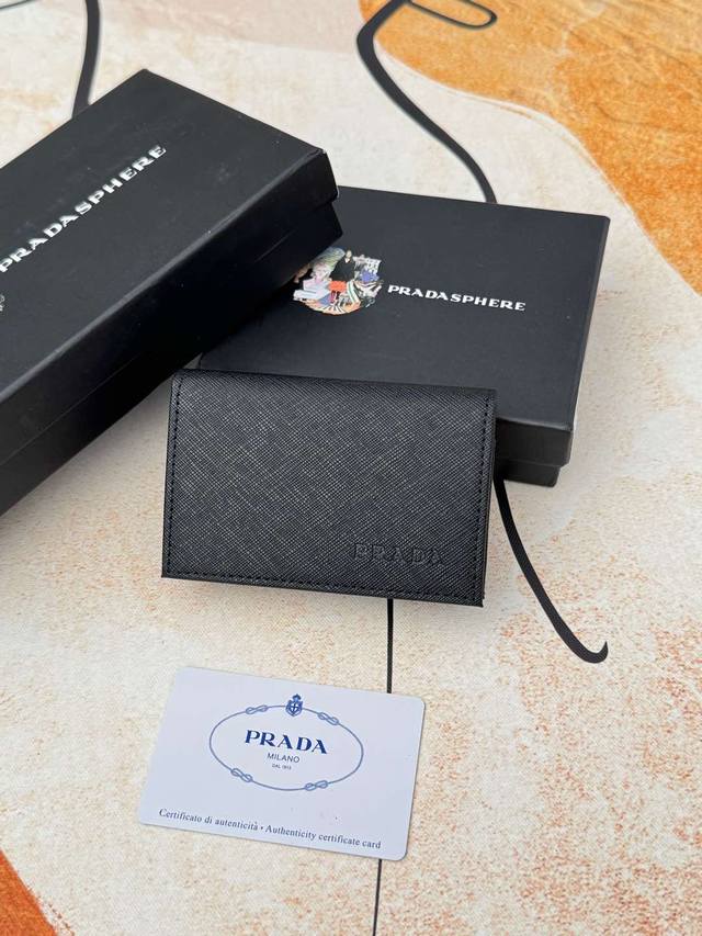 Prada popular men's card holder counter new style, official website synchronizat