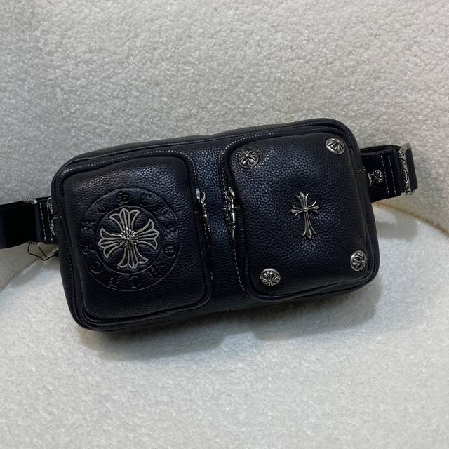 Top original Chrome Hearts counter new crossbody bag, large capacity, imported