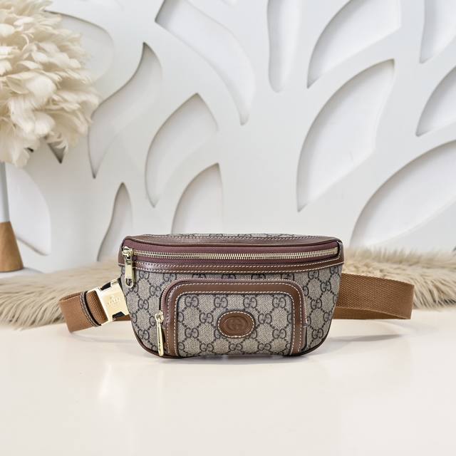 Gucci-Gucci's latest men's waist bag and chest bag are made of imported calfskin