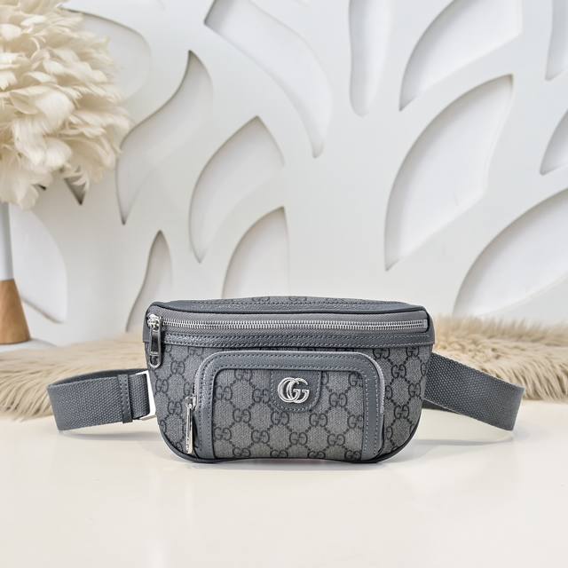 Gucci-Gucci's latest men's waist bag and chest bag are made of imported calfskin