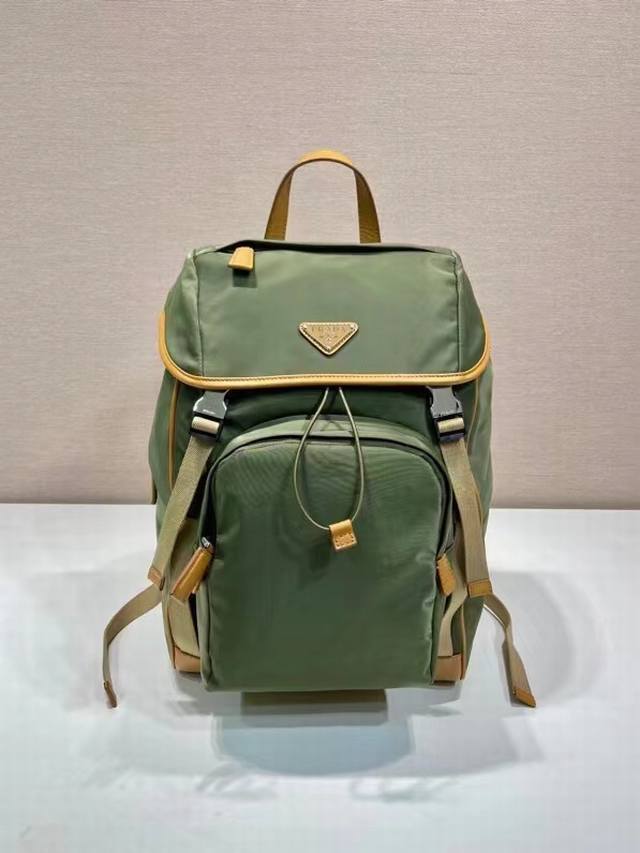 New style double shoulder strap 2Vz135 New color This nylon backpack is decorat