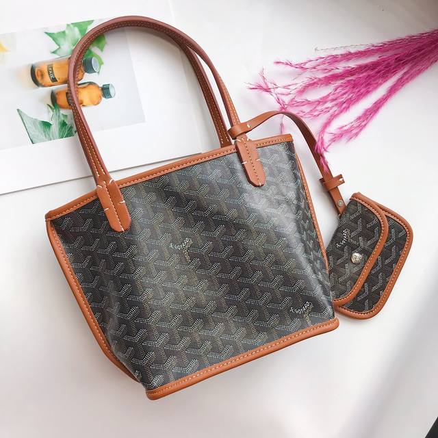 Goyar Goya Mini shopping bag, dog tooth bag, super invincible net red bag, casua