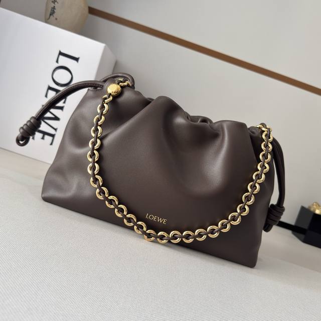 LowSoft nappa leather Flamenco Purse bag features pleated design and key details