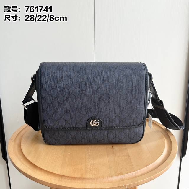 Real shot# Style number: 761741 Size: 28X22X8Cm Ophidia series messenger bag Cot