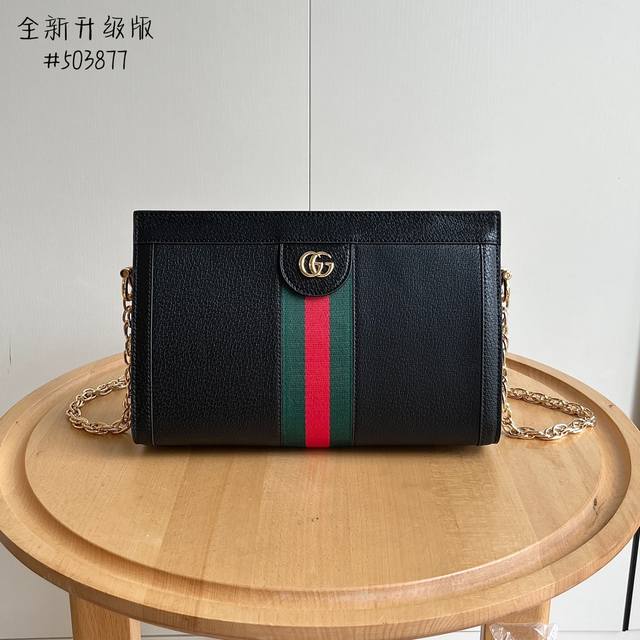 Real shot# Model: 503877 Size: 26*17.5*8 Gg Ophidia series clip bag classic styl