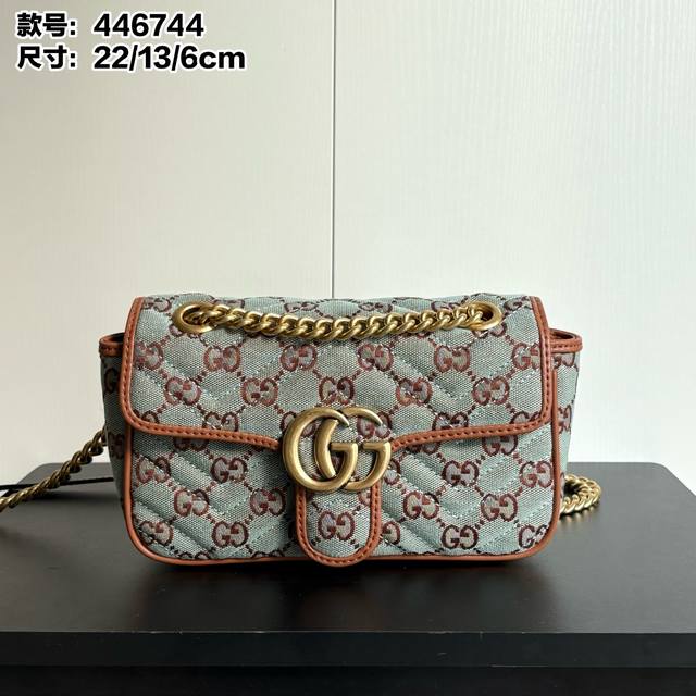 Upgraded version real shot# Style number: 446744 Size: 22-6-13Cm Gg Marmont sma