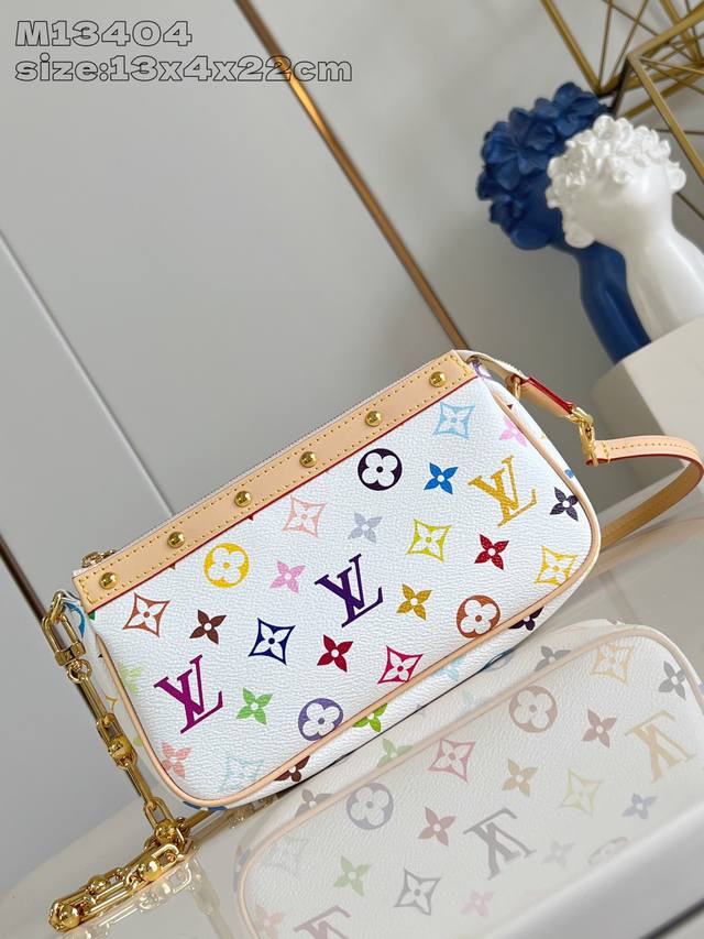 Factory P price top original dynamic chip! M13404 white color, this Pochette Acc