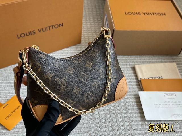 Replica Mini Croissant Chip Edition Lv Old Flower Croissant Single Shoulder Cros