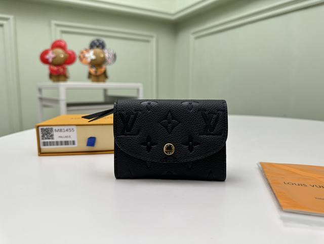 Factory Price Top Grade Original M81455 Black Top Grain Leather This Rosalie co