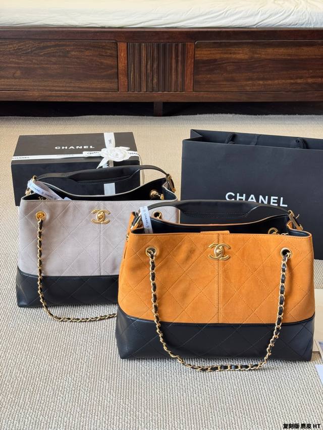 Top original suede High-end Handicraft Bucket Bag The focus of the Handicraft H