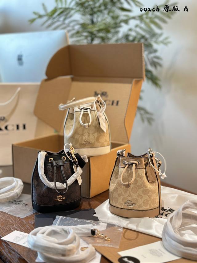 Coach new Dempsey mini bucket L A91755 #Favorite bag for going out#Beautiful bag