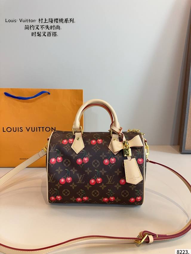 with gift box. Lv Speedy Murakami Takashi pillow bag This Retiro handbag is mad