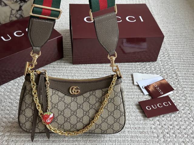 with box Gucci's new Ophidia old flower underarm mahjong bag is a hit of the ne