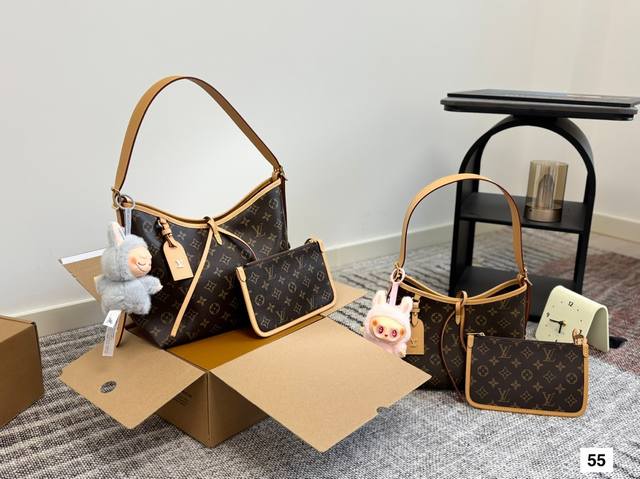 with folding box, Louis Vuitton Lv Carryall new commuter bag is good-looking an