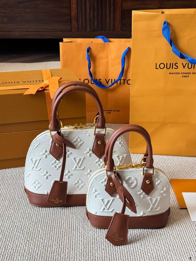 Lv Lv Alma Bb Printed Shell Bag Original High Quality Bag This Retiro handbag is