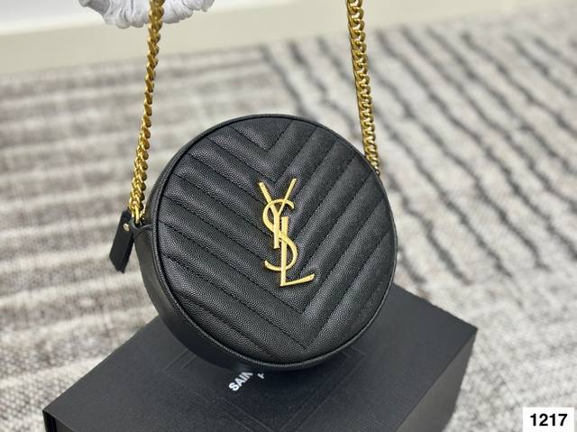 with box. The new YSL YSL round bag has long been the favorite of celebrities a