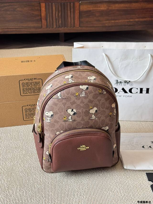 Cowhide version Coach X Peanuts Snoopy co-branded model Coach's most difficult