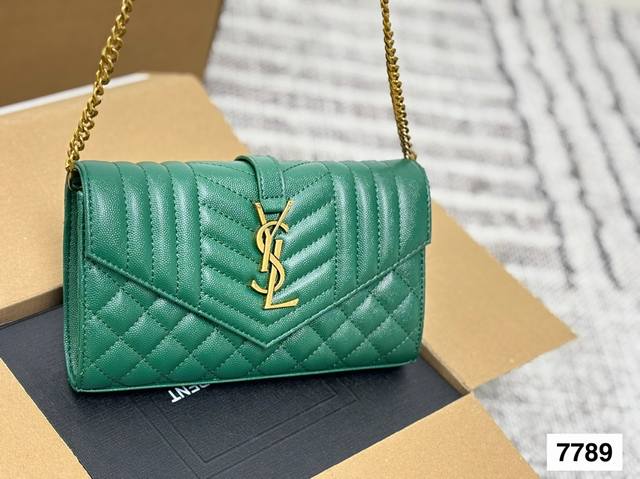 with airplane box folding box Saint Laurent original envelope bag fresh out of