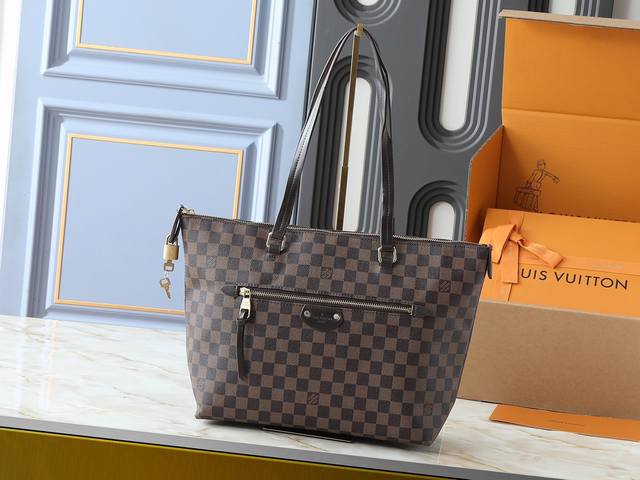 large, small Upgraded original Iena Mm handbag 41013 coffee 40040 white check 4