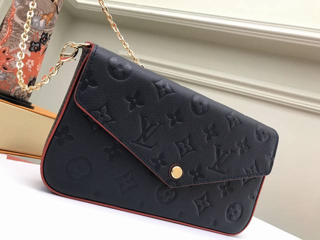 Factory P price Top original M64099 Royal blue Made of Monogram Empreinte canvas