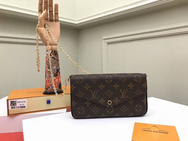 Factory P price top original M61276 old flower, M81896 Pochette Felicie handbag