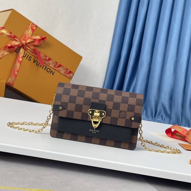 Overseas original N60221 exclusive real shot! Vavin chain wallet cleverly combi