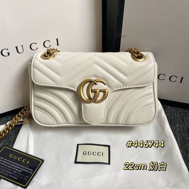 Upgraded version real shot# Model number: 446744 Size: 22-6-13Cm Gg Marmont Sma