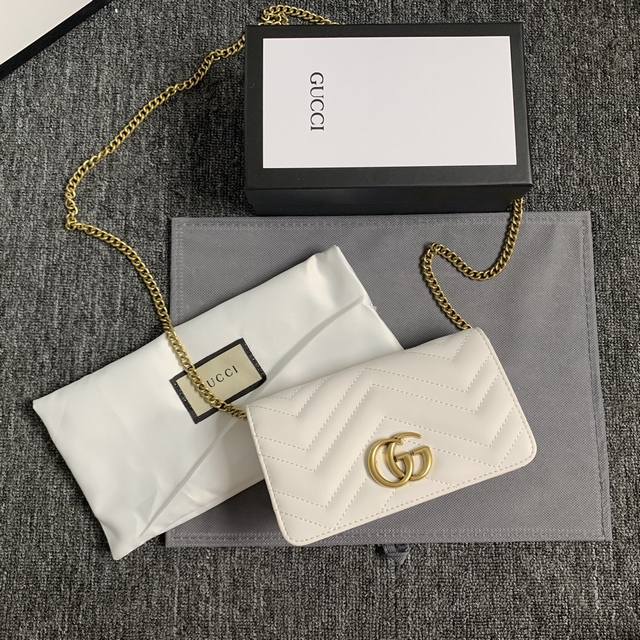 Real shot# With gift box Model: 488426 Chain bag Size: 18-10.5-4.5Cm Gg Marmont