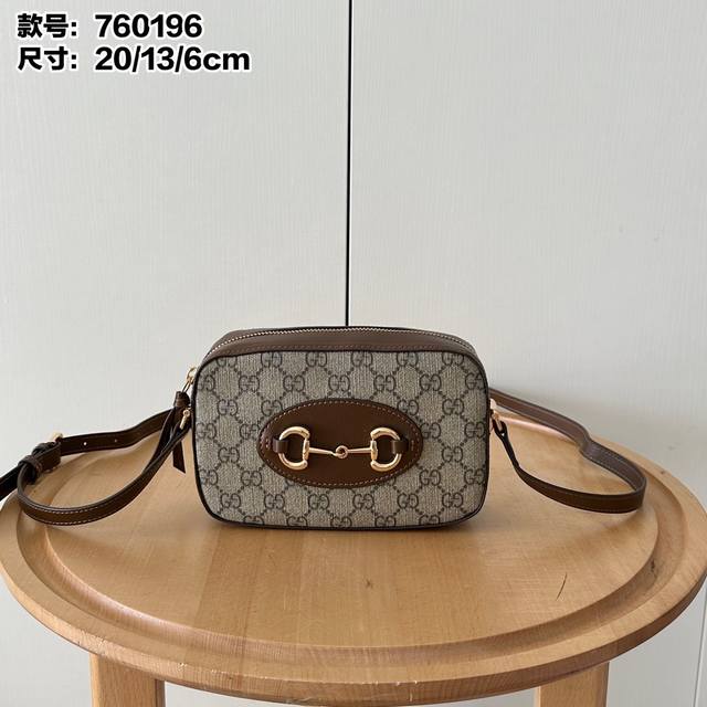 Real shot# Model number: 760196 Size: 20136Cm Camera bag Classic horsebit buckle