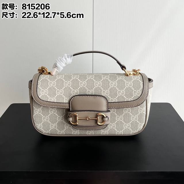 Real shot# Model number: 815206 Size: 22.6X12.7X5.6Cm The new Horsebit1955 serie