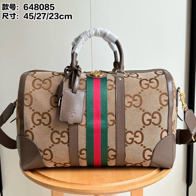 Real shot# Style number: 648085 Brown G cloth Size: 45 27 23 Ophidia classic tra