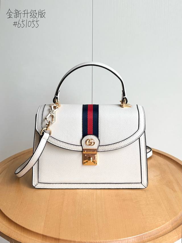 Real shot# Model number: 651055 Original leather Size: 25*17.5*7Cm The Gucciophi