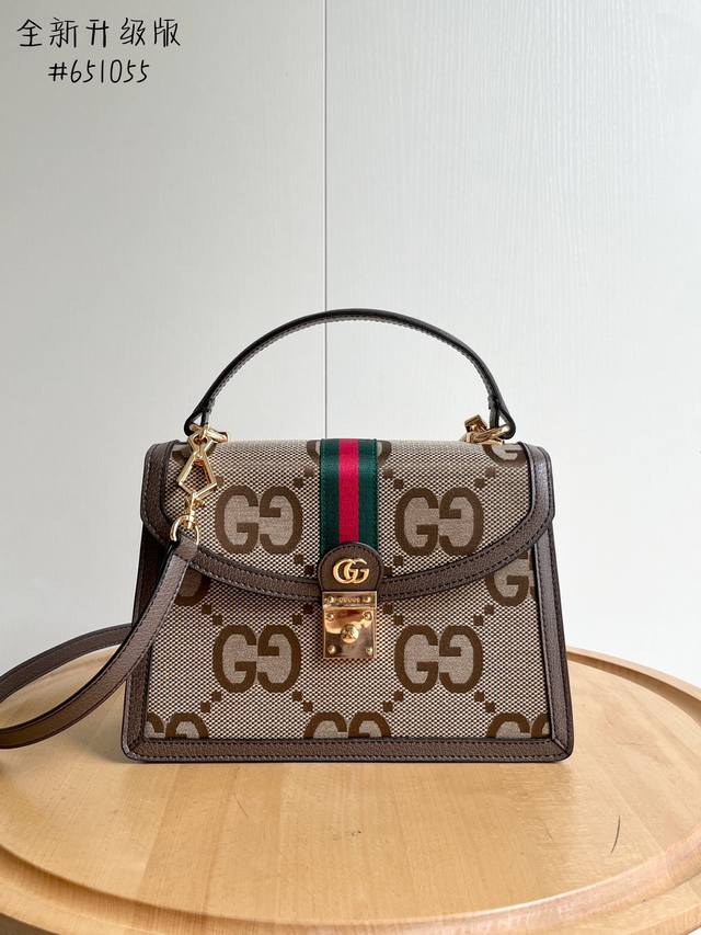 Real shot# Model number: 651055 Original leather Size: 25*17.5*7Cm The Gucciophi