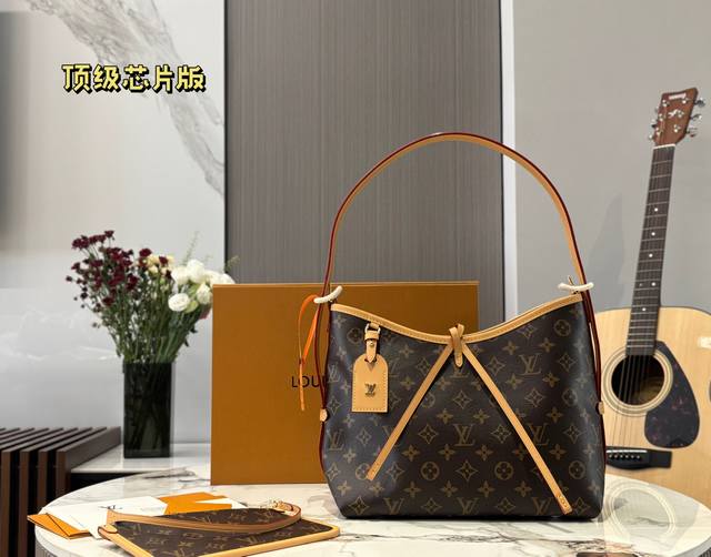 Top chip version Fabric and handmade chips are upgraded Louis Vuitton Lv Carryal