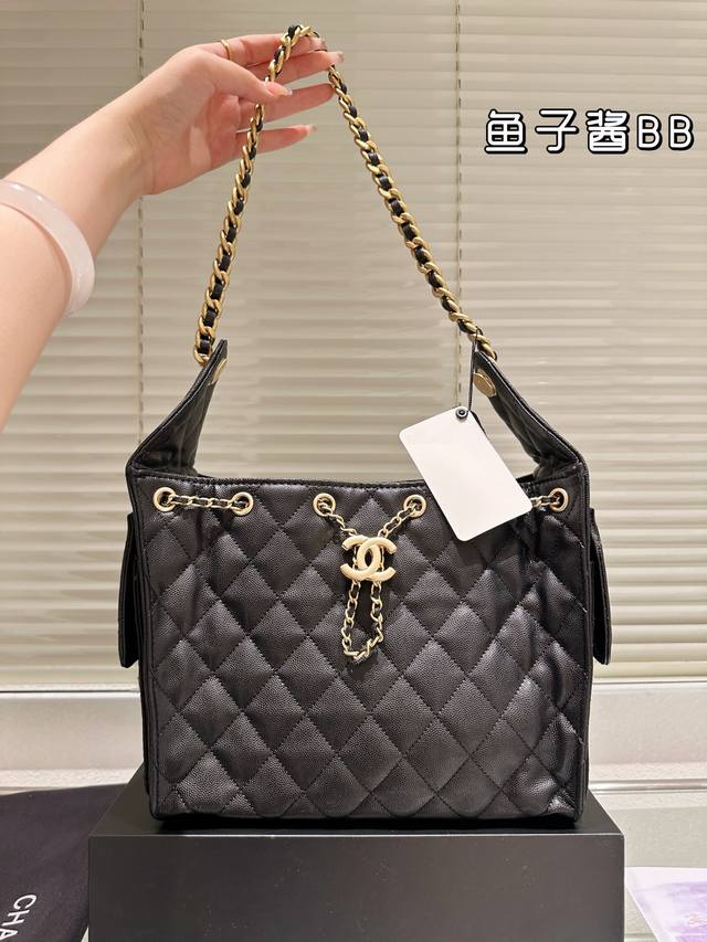 Top original caviar Chanel 25S cowhide Hobo bag Chanel cowhide embroidered shop