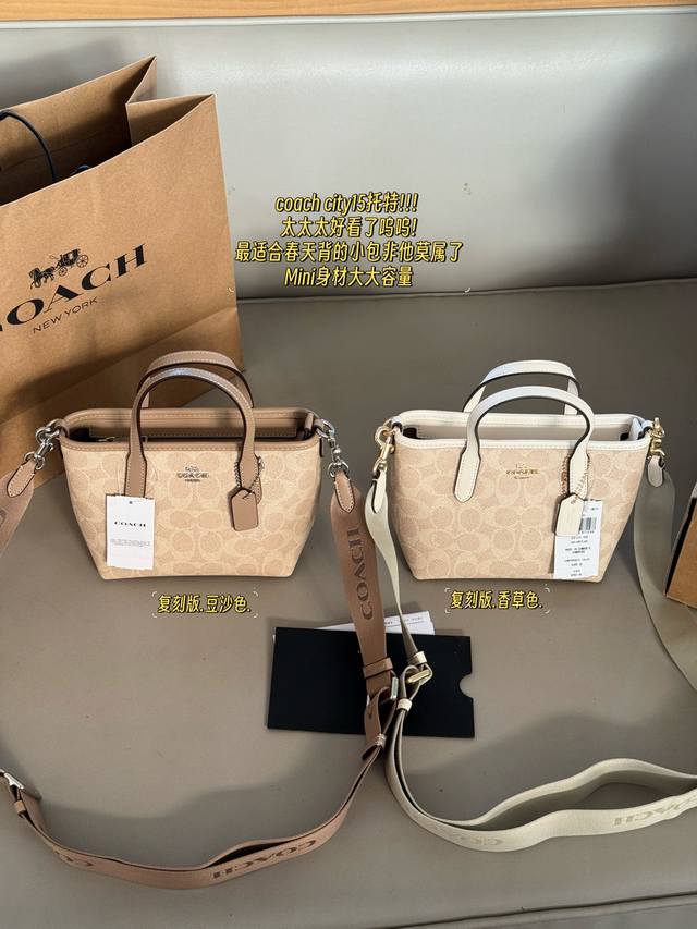 Replica edition with box Size: 15*14cm New C mini tote City15 Very gentle color